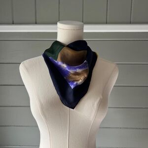 Unbranded Women's Black and Purple Scarf-wraps
